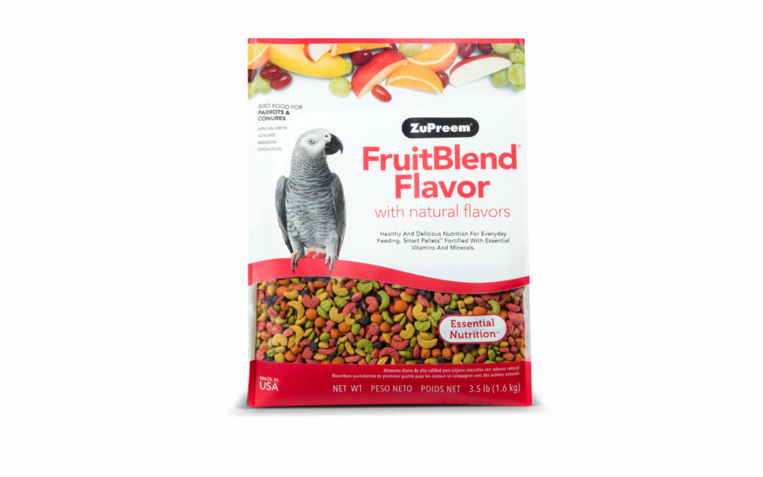 ZuPreem 83030 FruitBlend Parrots Conures 3_5lb Front 7 62177 83030 8