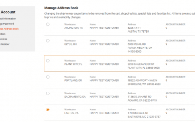 Choosing Your Shipping Address