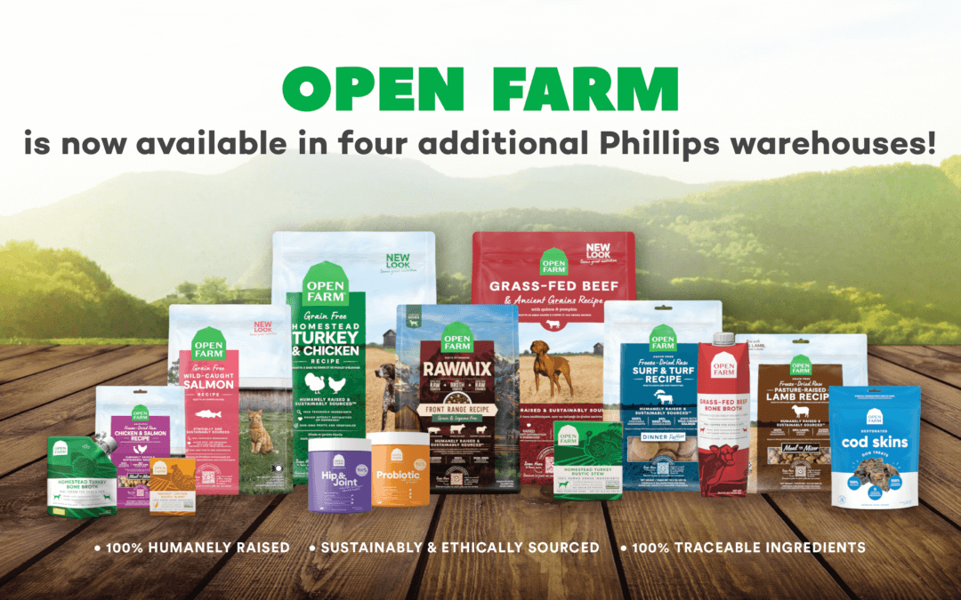 Open Farm is Now Available in Four Additional Phillips Warehouses!