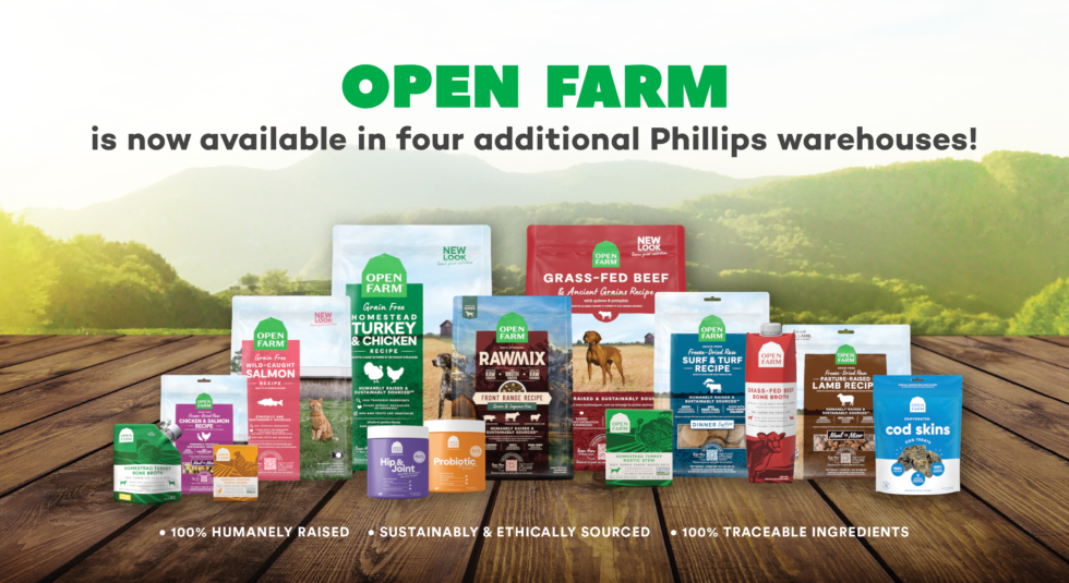 Open Farm is Now Available in Four Additional Phillips Warehouses