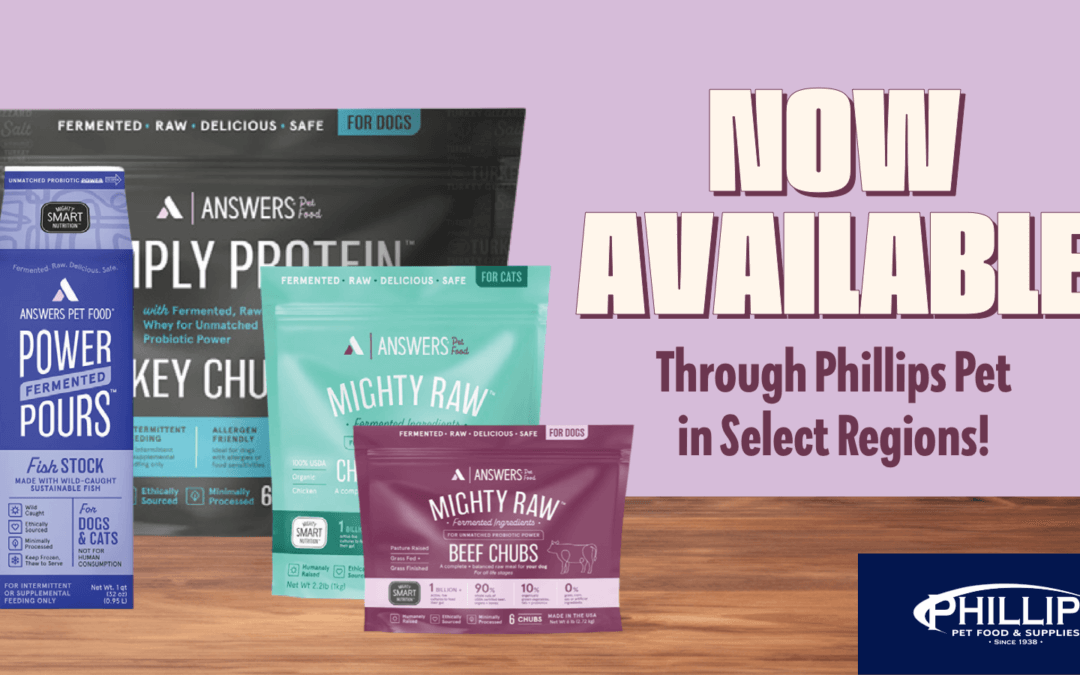 Answers Pet Food Partners with Phillips Pet to Expand Distribution of Raw, Fermented Pet Products